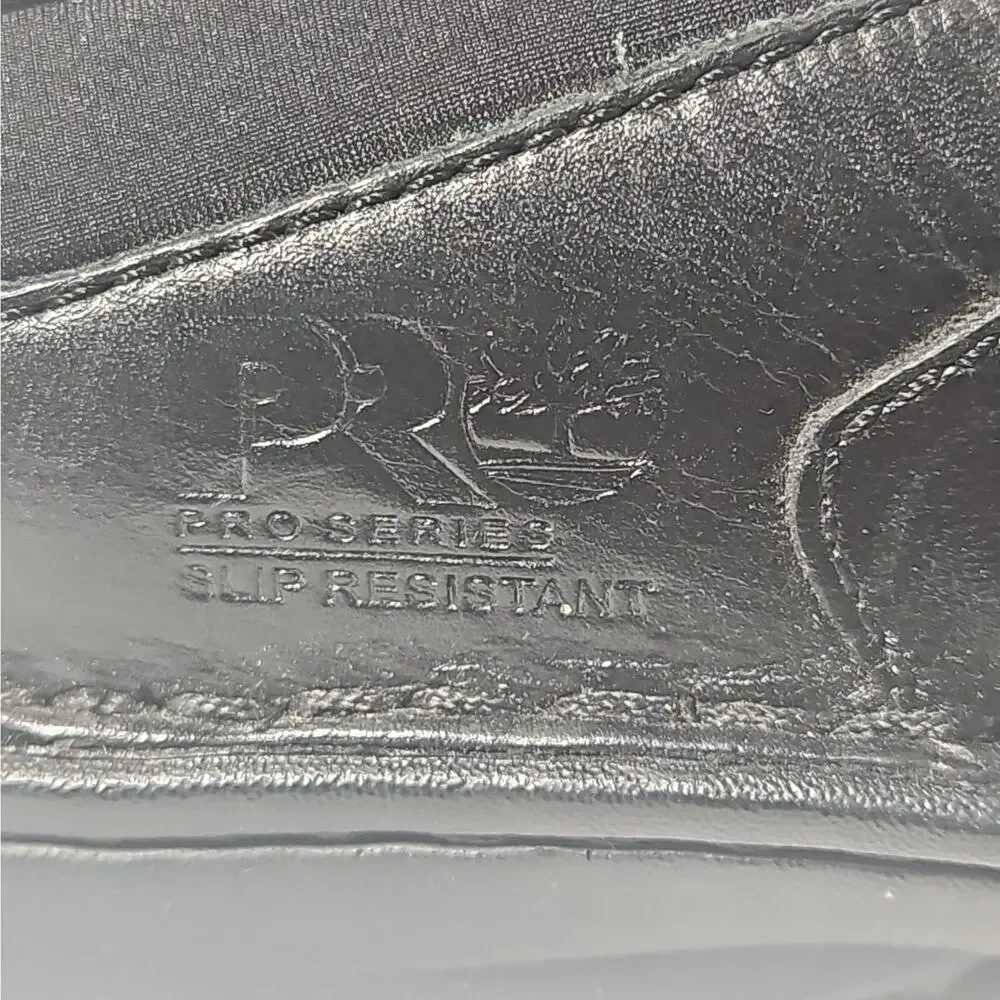 Timberland Men's 9 9.5 Black Leather Loafers Precision Fit Slip On Dress Shoes